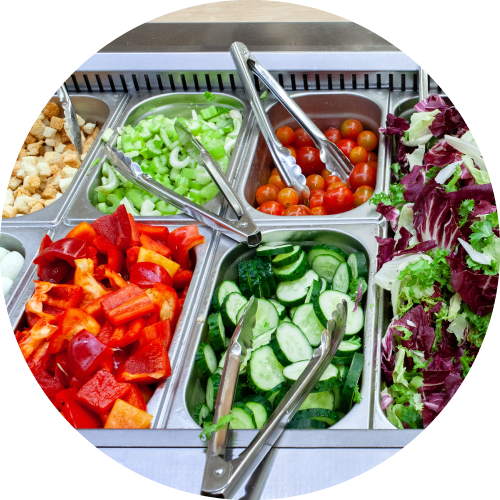 Photo of a salad bar
