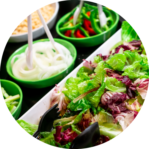 Photo of a salad bar